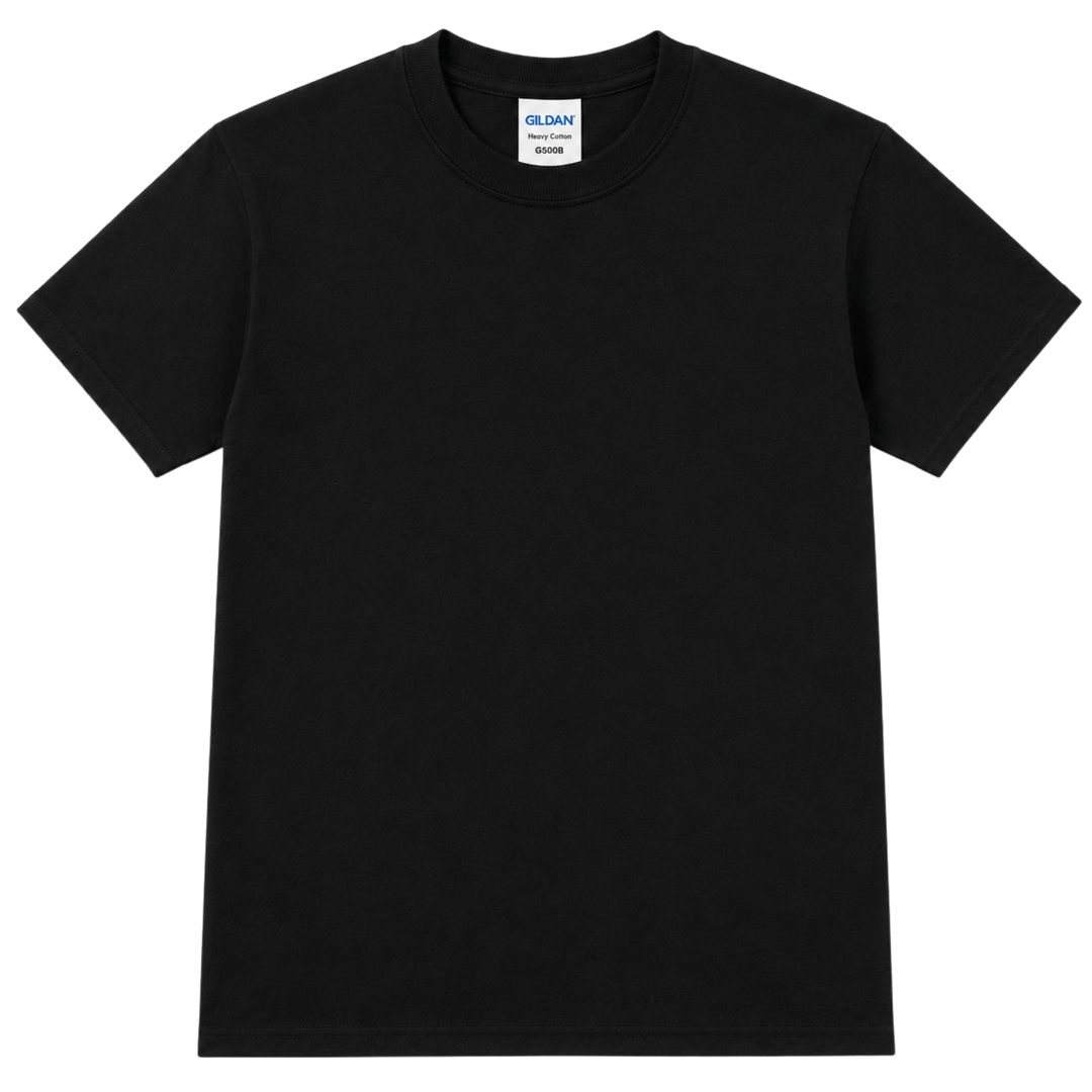 Personalized Gildan G500B Youth Heavy Cotton™ T-Shirt – Custom Embroidered Unisex Kids Tee | Name, Monogram &amp; Text