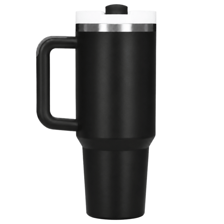 Personalized Laser Engraved 40 oz Stainless Steel Tumbler with Handle