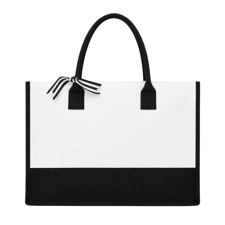 Personalized Large Canvas Tote Bag | Full Color Print