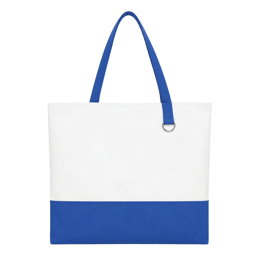 Personalized Embroidered Canvas Tote Bag with Zipper - Custom Name, Initials &amp; Monogram