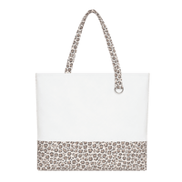 Leopard print/White