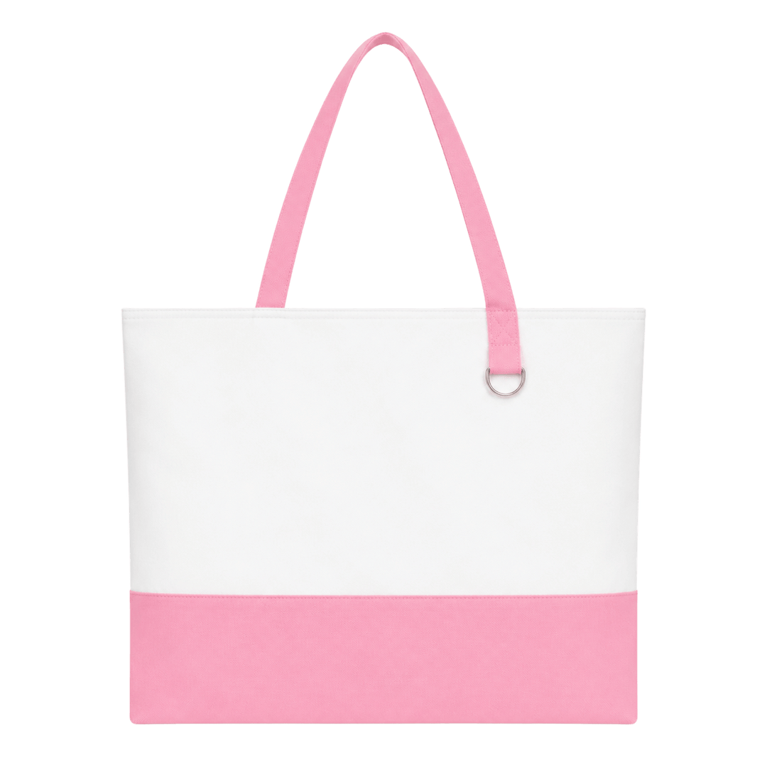 Personalized Embroidered Canvas Tote Bag with Zipper - Custom Name, Initials &amp; Monogram