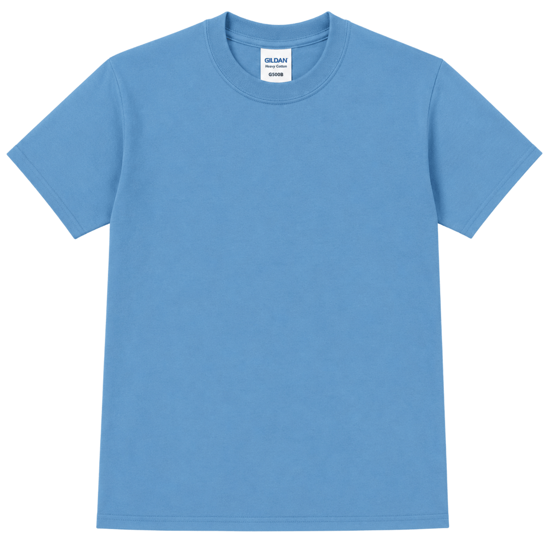 Personalized Gildan G500B Youth Heavy Cotton™ T-Shirt – Custom Embroidered Unisex Kids Tee | Name, Monogram &amp; Text