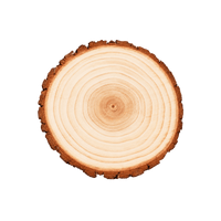 Natural Wood Slice with Bark
