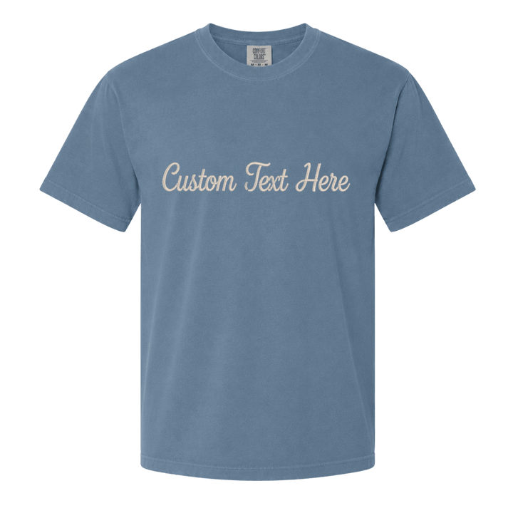 Comfort Colors 1717 Heavyweight Personalized Embroidered Unisex T-Shirt