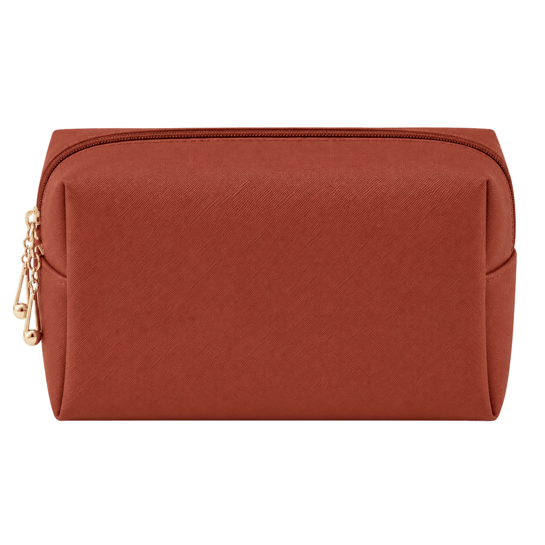 Personalized Makeup Bag | Laser Engraved PU Leather Cosmetic Pouch
