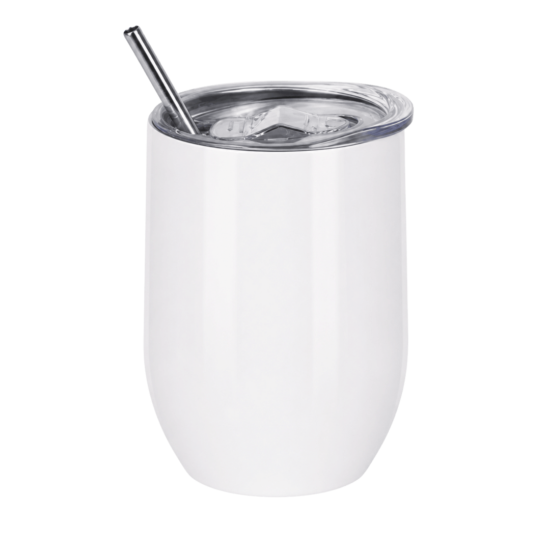 Custom Full Color Print | 12 oz Stainless Steel Wine Tumbler