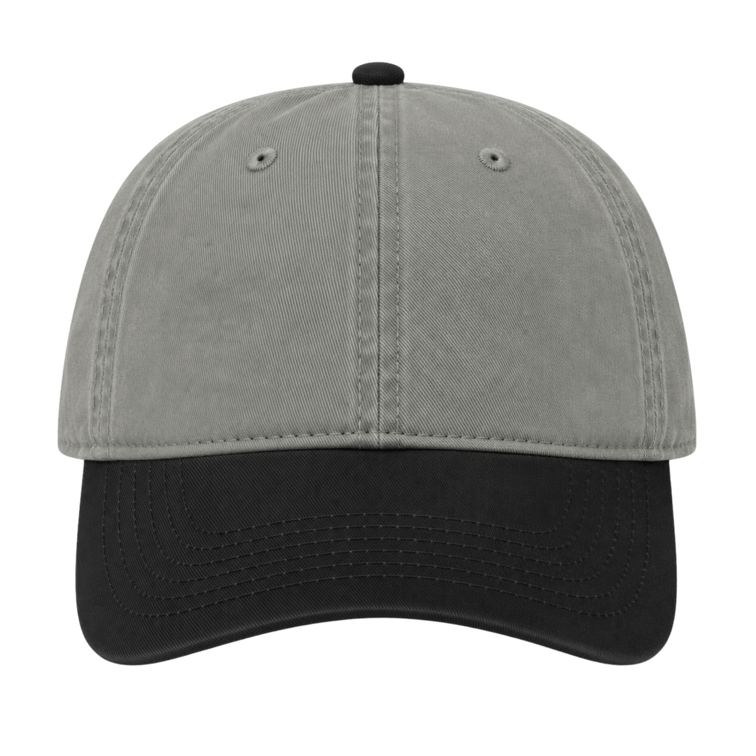 Personalized OTTO CAP 6-Panel Low Profile Dad Hat – Custom Laser Engraved Leatherette Patch Adjustable Cap