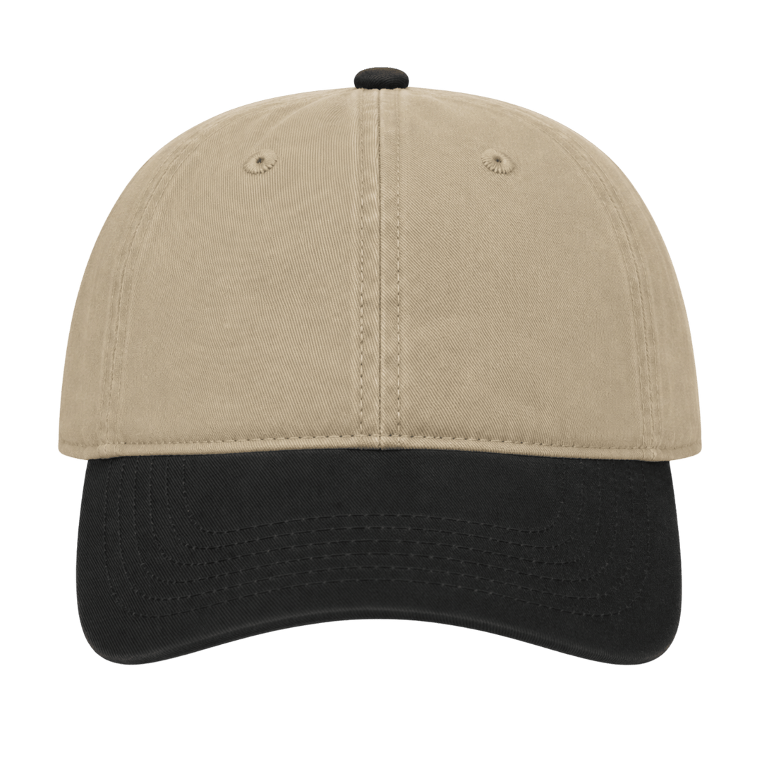 Personalized OTTO CAP 6-Panel Low Profile Dad Hat – Custom Laser Engraved Leatherette Patch Adjustable Cap