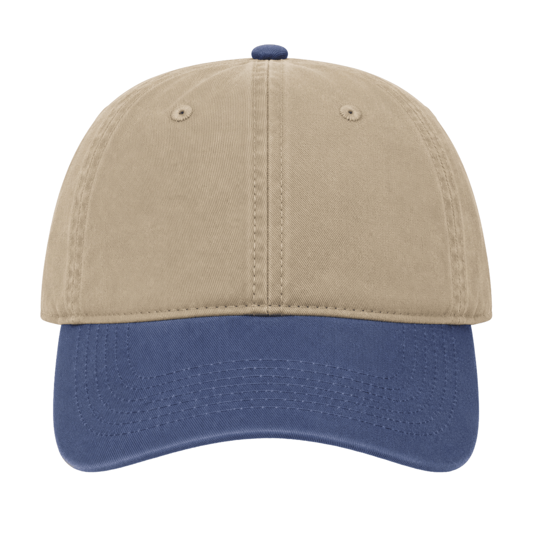 Personalized OTTO CAP 6-Panel Low Profile Dad Hat – Custom Laser Engraved Leatherette Patch Adjustable Cap