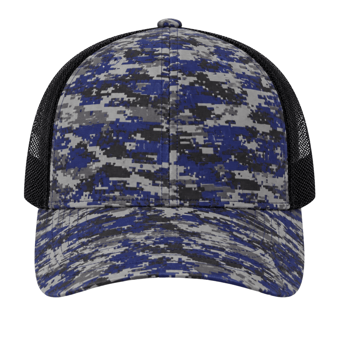 Personalized Port Authority Digi Camo Snapback Trucker Cap – Custom Full Color DTF Printed Hat