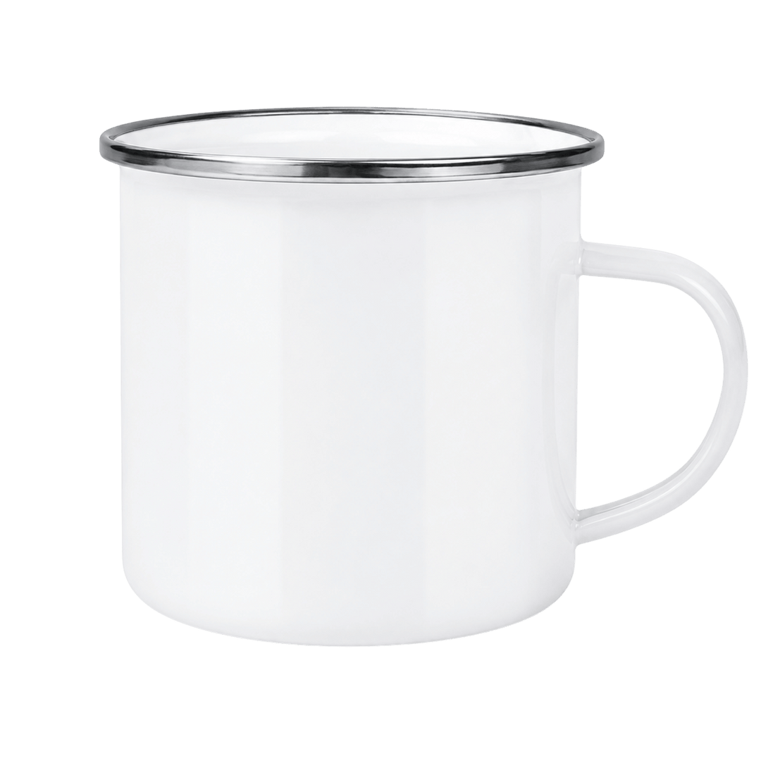 Custom Full Color Print | 12 oz Enamel Camping Mug