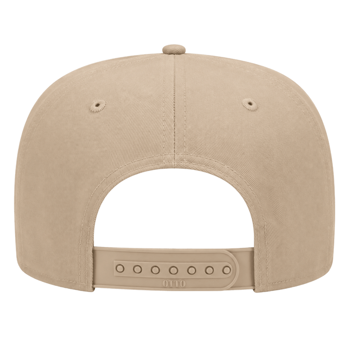 Personalized OTTO CAP 5-Panel Mid Profile Baseball Cap – Custom Laser Engraved Leatherette Patch Snapback
