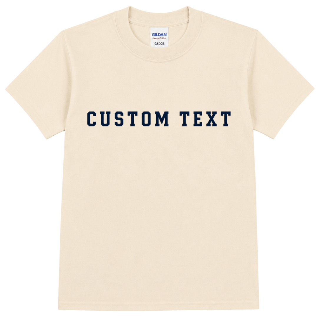 Personalized Gildan G500B Youth Heavy Cotton™ T-Shirt – Custom Embroidered Unisex Kids Tee | Name, Monogram &amp; Text