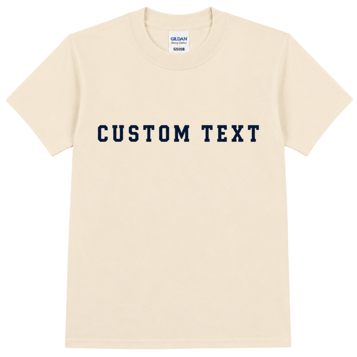 Personalized Gildan G500B Youth Heavy Cotton™ T-Shirt – Custom Embroidered Unisex Kids Tee | Name, Monogram &amp; Text