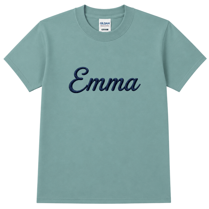 Personalized Gildan G500B Youth Heavy Cotton™ T-Shirt – Custom Embroidered Unisex Kids Tee | Name, Monogram &amp; Text