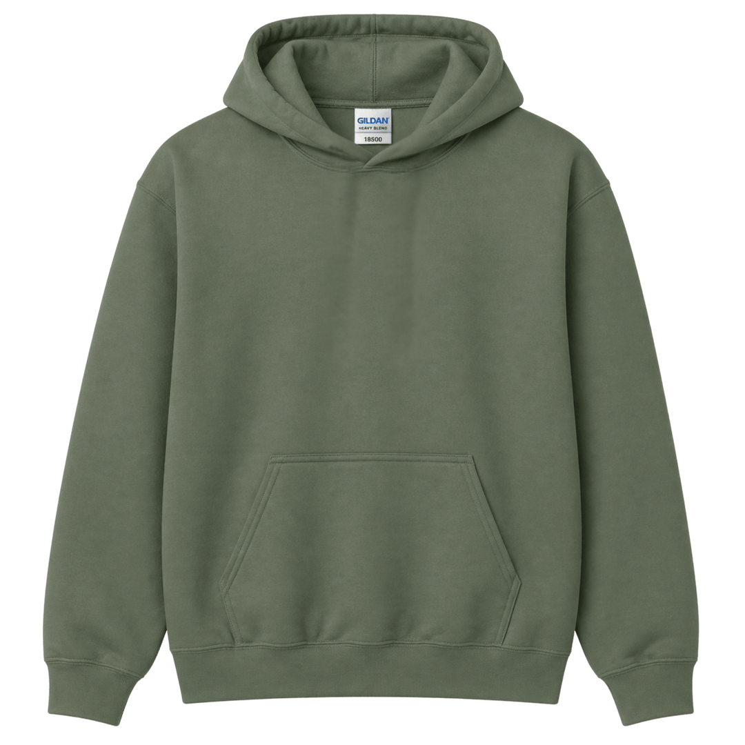 Custom Embroidered Unisex Hoodie | Personalized Name and Text | Gildan 18500 Heavy Blend