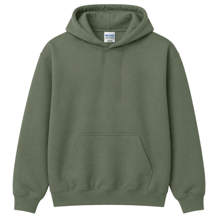 Custom Embroidered Unisex Hoodie | Personalized Name and Text | Gildan 18500 Heavy Blend