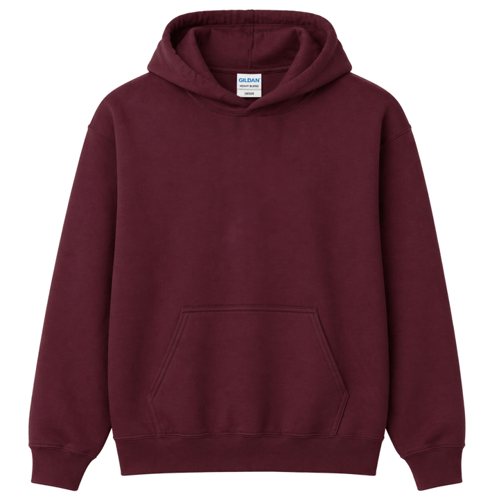 Custom Embroidered Unisex Hoodie | Personalized Name and Text | Gildan 18500 Heavy Blend