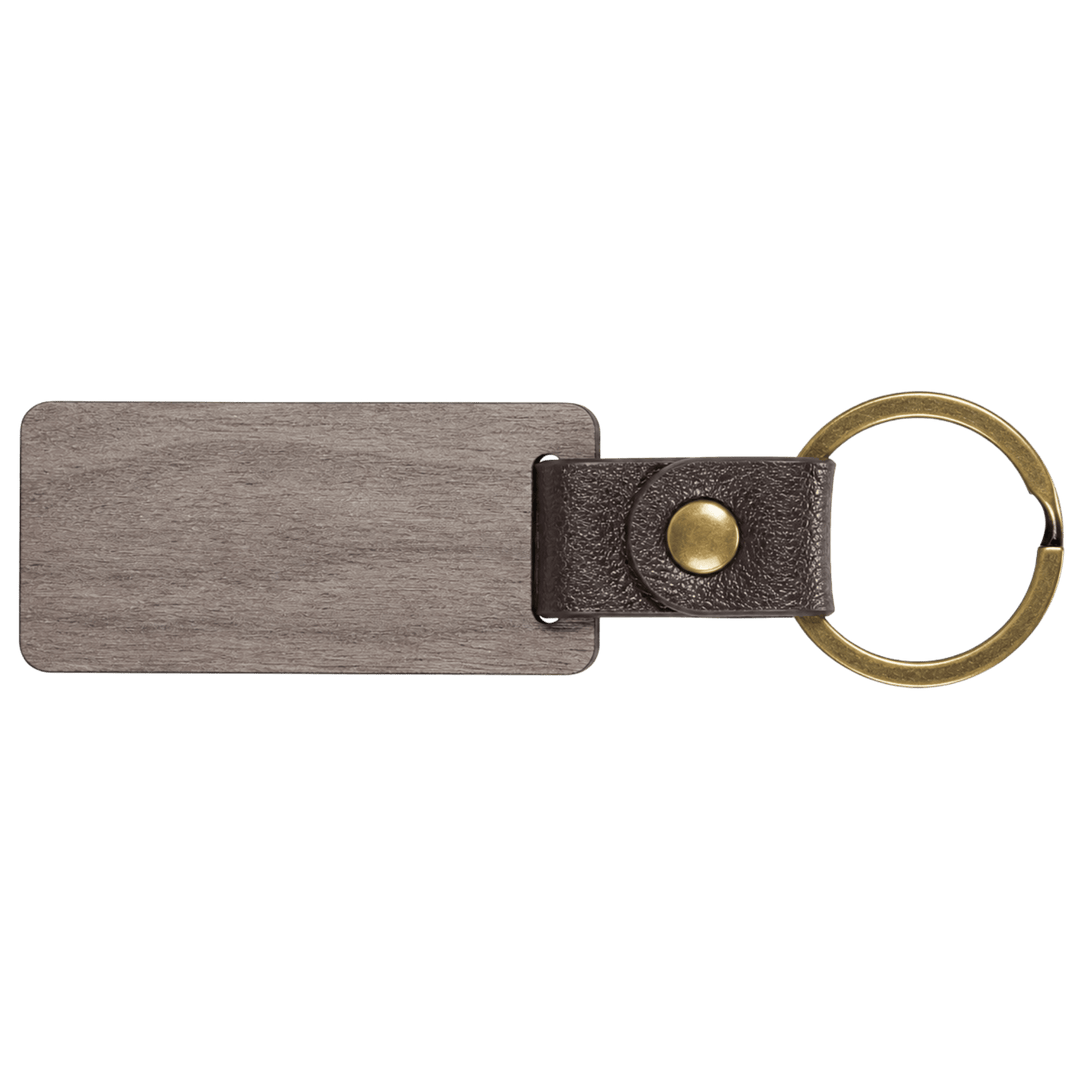 Personalized Wooden &amp; Leather Keychains | Custom Laser Engraved
