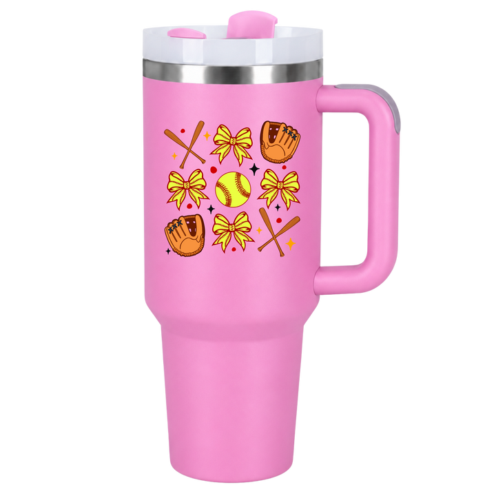Personalized Full Color UV Printed | 40 oz Stainless Steel Tumbler with Handle