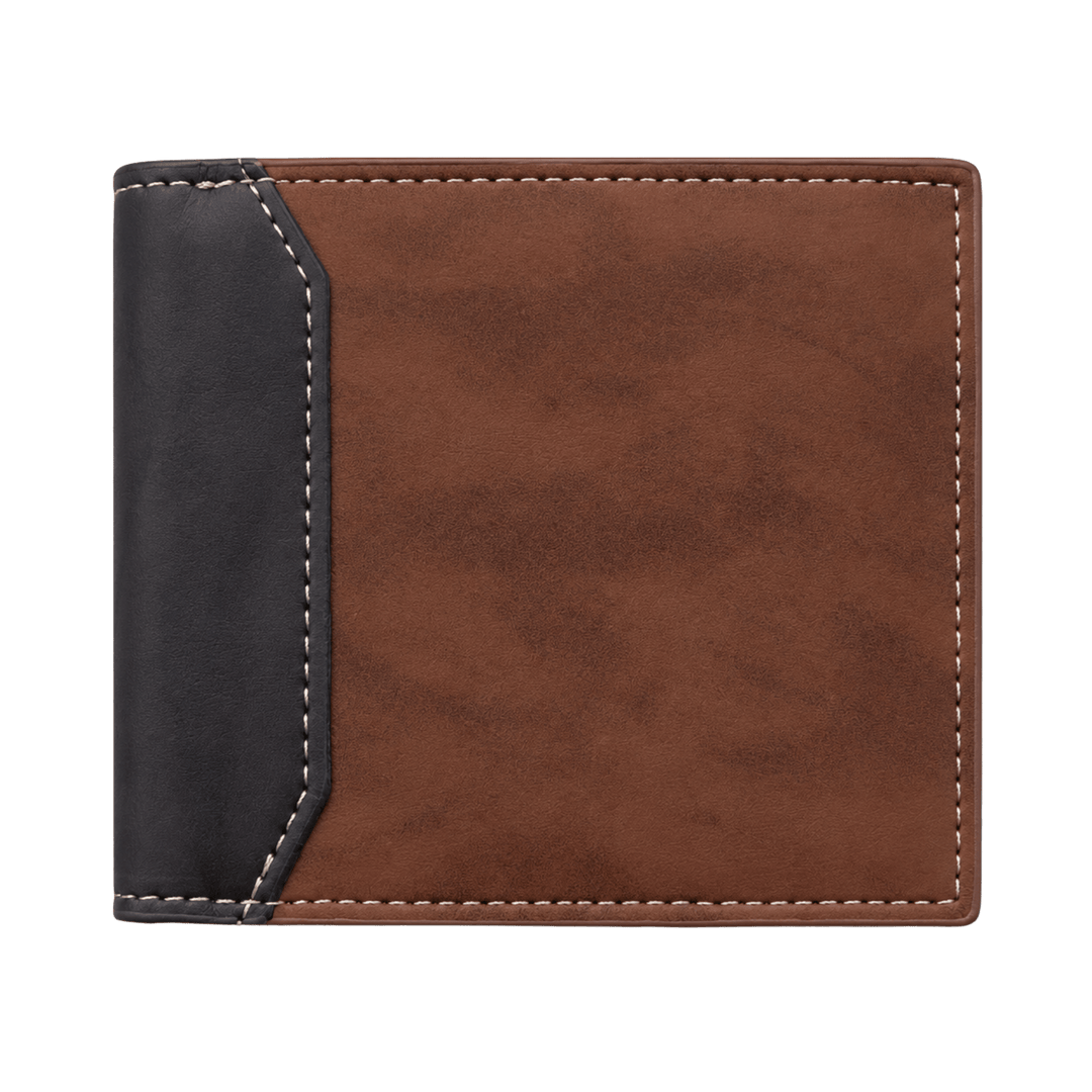 Personalized Leather Wallet | Custom Laser Engraved Bifold Wallet
