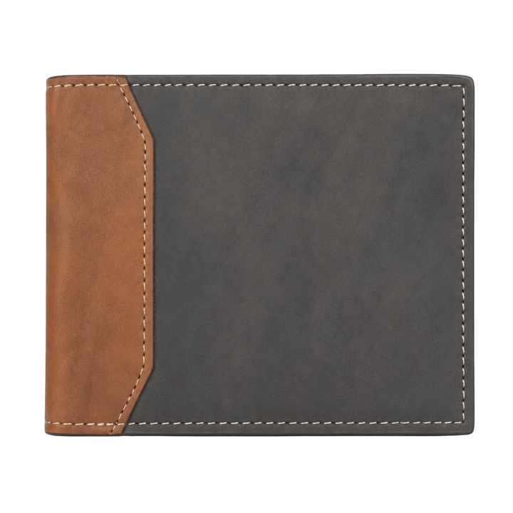 Personalized Leather Wallet | Custom Laser Engraved Bifold Wallet