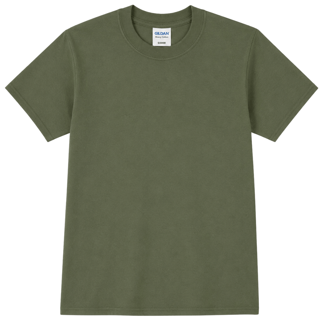 Personalized Gildan G500B Youth Heavy Cotton™ T-Shirt – Custom Embroidered Unisex Kids Tee | Name, Monogram &amp; Text