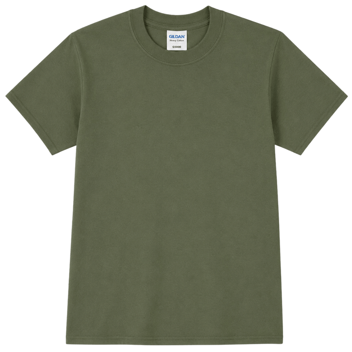 Personalized Gildan G500B Youth Heavy Cotton™ T-Shirt – Custom Embroidered Unisex Kids Tee | Name, Monogram &amp; Text