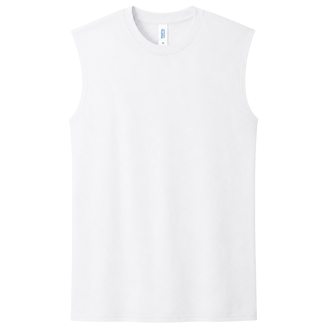 Personalized Port &amp; Co. Core Cotton Sleeveless Tee – Custom Full Color DTF Printed Tank