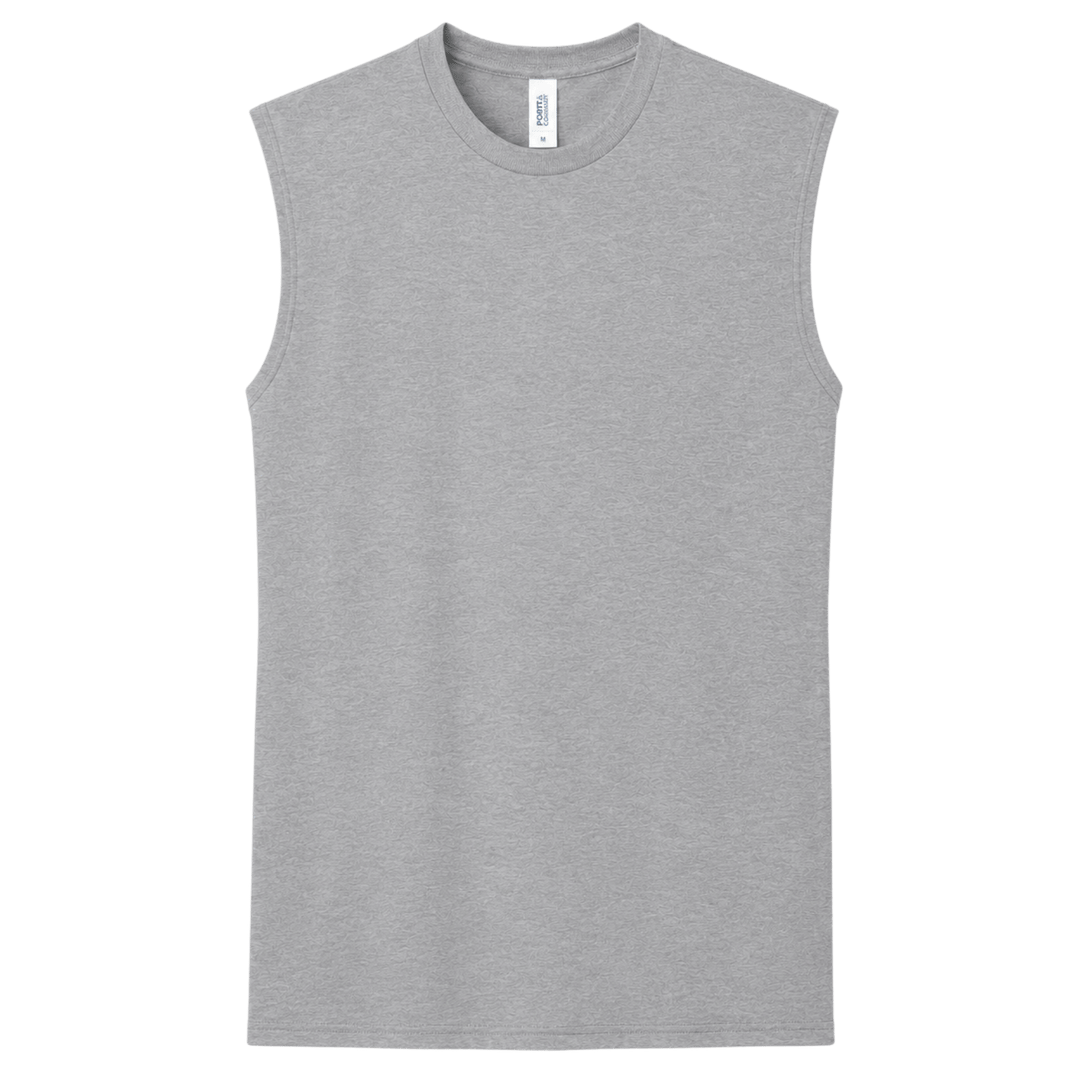 Personalized Port &amp; Co. Core Cotton Sleeveless Tee – Custom Full Color DTF Printed Tank