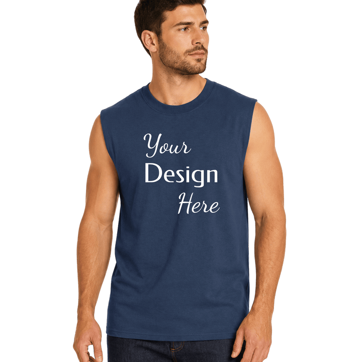 Personalized Port &amp; Co. Core Cotton Sleeveless Tee – Custom Full Color DTF Printed Tank