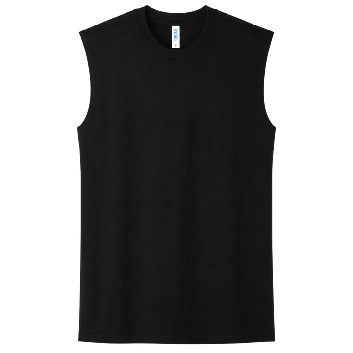 Personalized Port &amp; Co. Core Cotton Sleeveless Tee – Custom Full Color DTF Printed Tank
