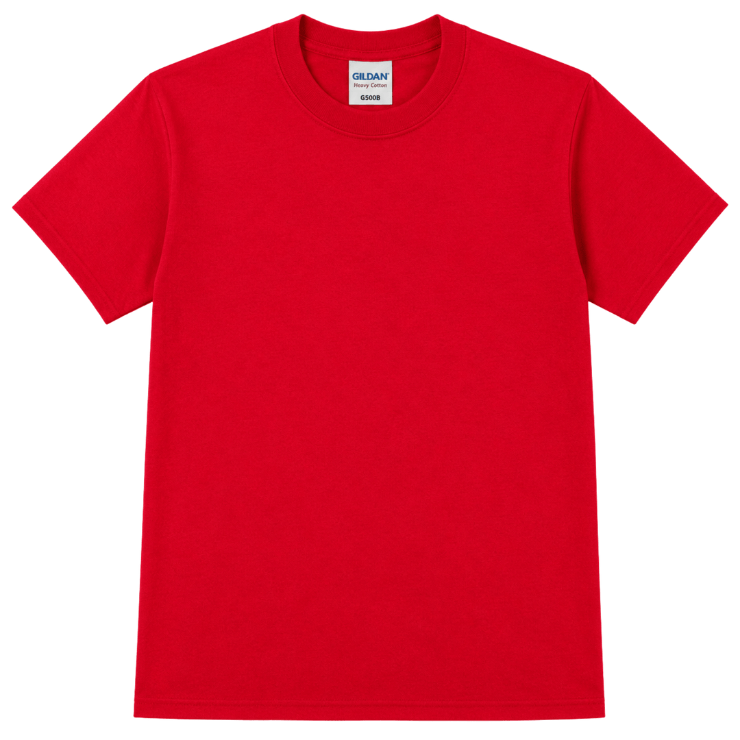 Personalized Gildan G500B Youth Heavy Cotton™ T-Shirt – Custom Embroidered Unisex Kids Tee | Name, Monogram &amp; Text