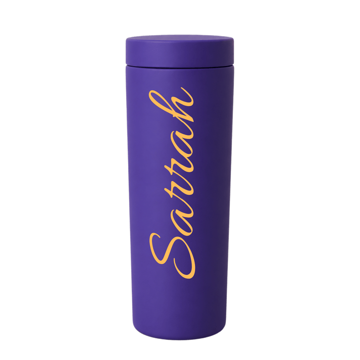 Personalized 16 oz Skinny Acrylic Tumbler with Lid &amp; Straw – Full Color UV Print