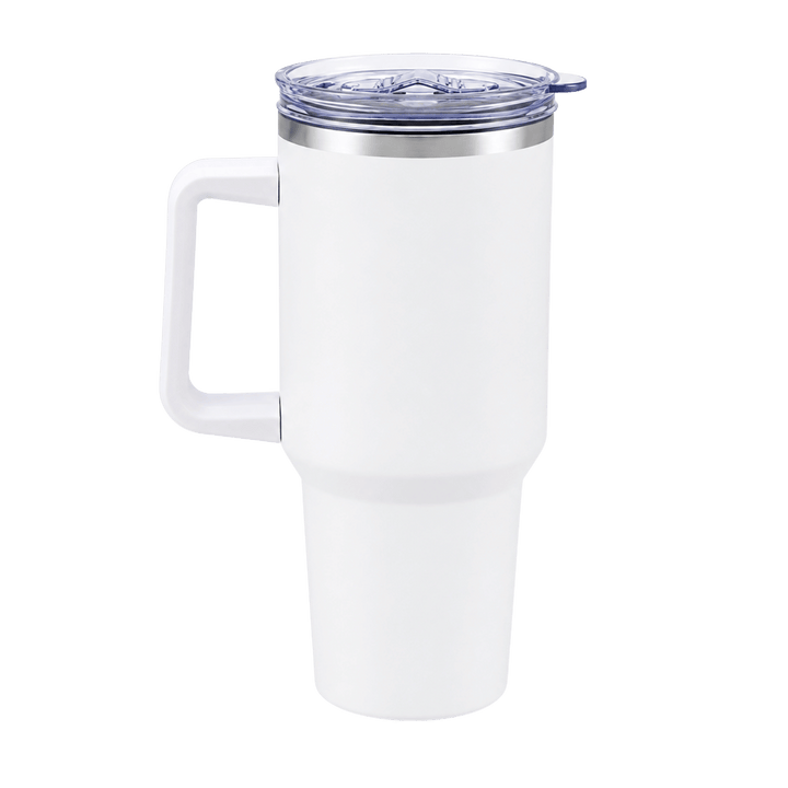 Custom Full Color Print | 40 oz Stainless Steel Tumbler with Handle