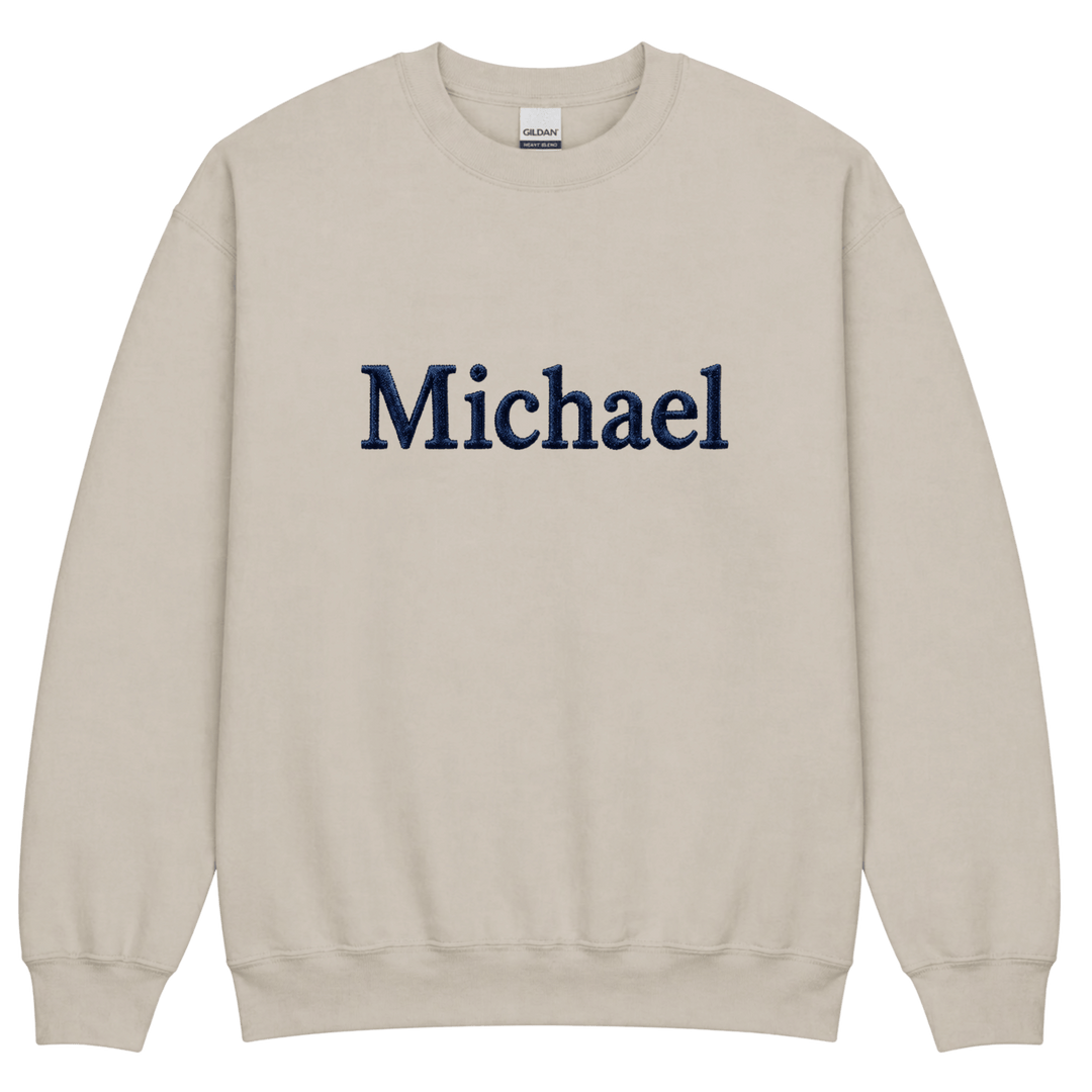 Personalized Embroidered Unisex Sweatshirt | Name, Initials or Custom Text