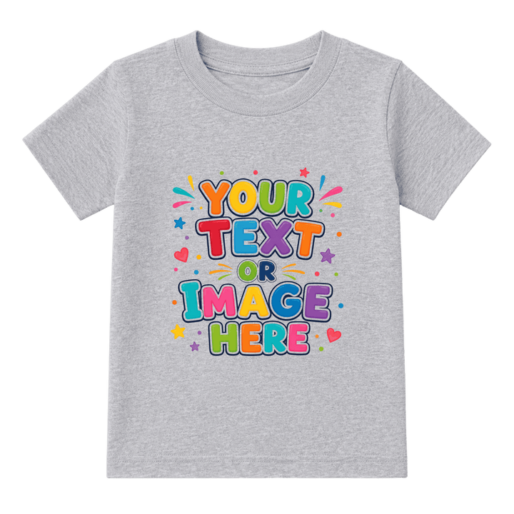 Custom Unisex Toddler Heavy Cotton T-Shirt – DTF Full Color Vibrant Print