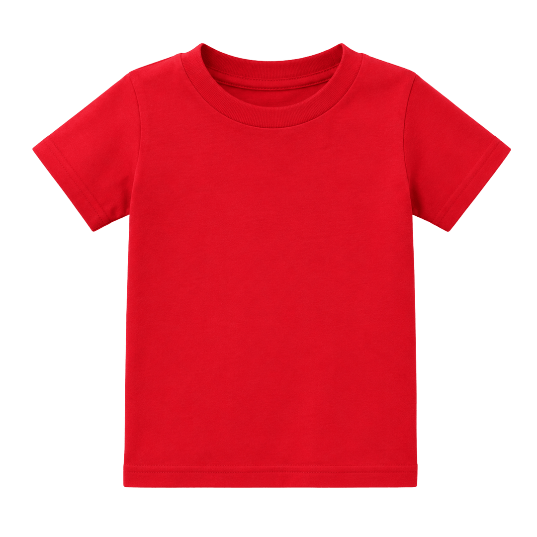 Personalized Unisex Toddler Heavy Cotton T-Shirt – Custom Embroidered Text, Name, and Initials