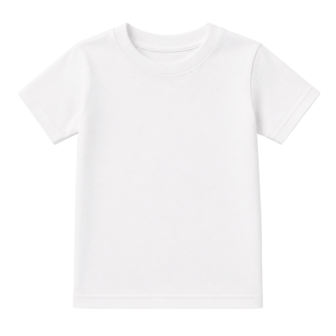 Personalized Unisex Toddler Heavy Cotton T-Shirt – Custom Embroidered Text, Name, and Initials