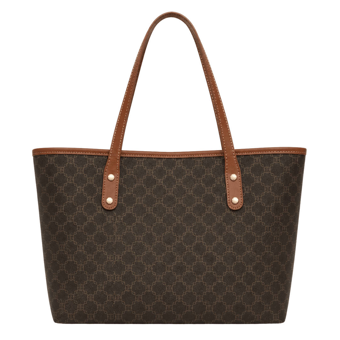 Personalized Vegan Leather Handbag with Custom Engraved Patch