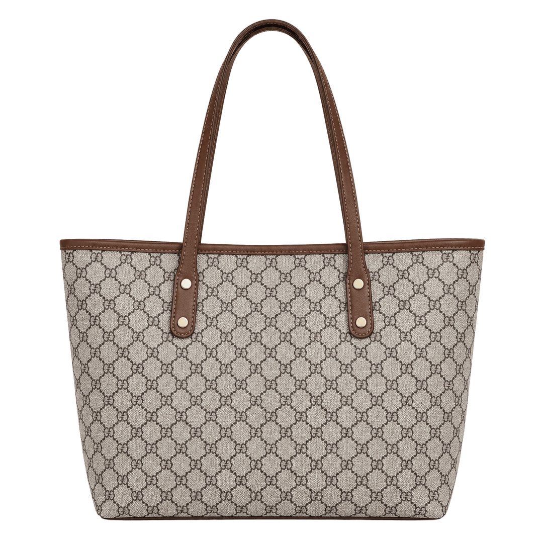 Personalized Vegan Leather Handbag with Custom Engraved Patch