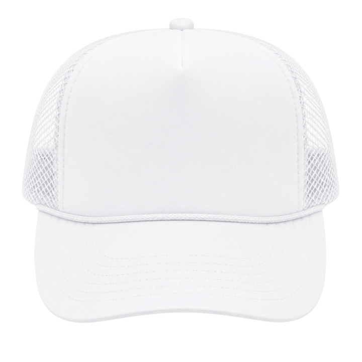 Personalized OTTO CAP 5-Panel Mid Profile Mesh Back Trucker Hat – Custom Full Color DTF Printed Snapback Hat