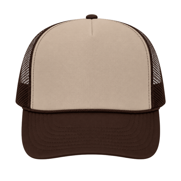 Personalized OTTO CAP 5-Panel Mid Profile Mesh Back Trucker Hat – Custom Full Color DTF Printed Snapback Hat