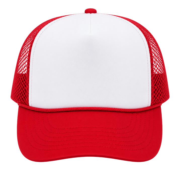 Personalized OTTO CAP 5-Panel Mid Profile Mesh Back Trucker Hat – Custom Embroidered Name &amp; Text Snapback