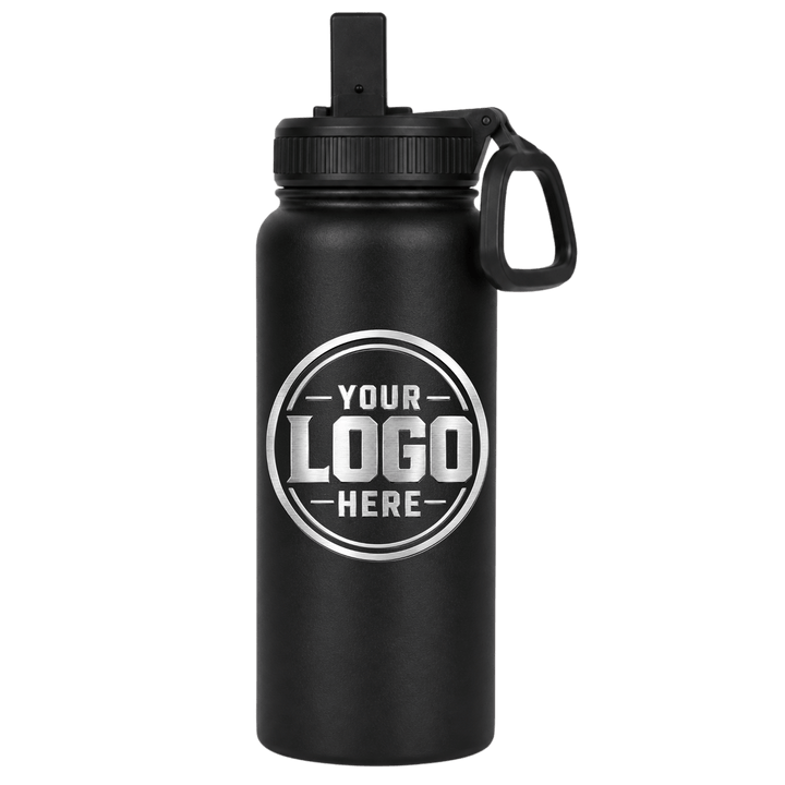 Personalized Laser Engraved 32 oz Insulated Stainless Steel Water Bottle