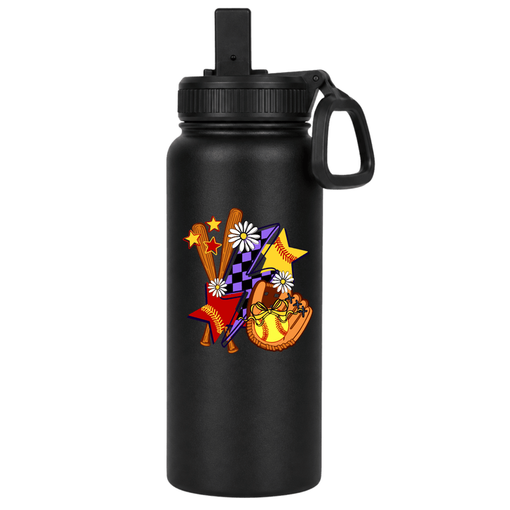 Custom Full Color UV Printed 32 oz Insulated Stainless Steel Water Bottle