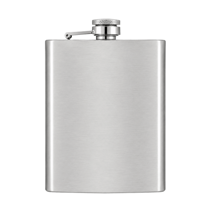 Personalized Laser Engraved Stainless Steel Whiskey Flask 8 oz