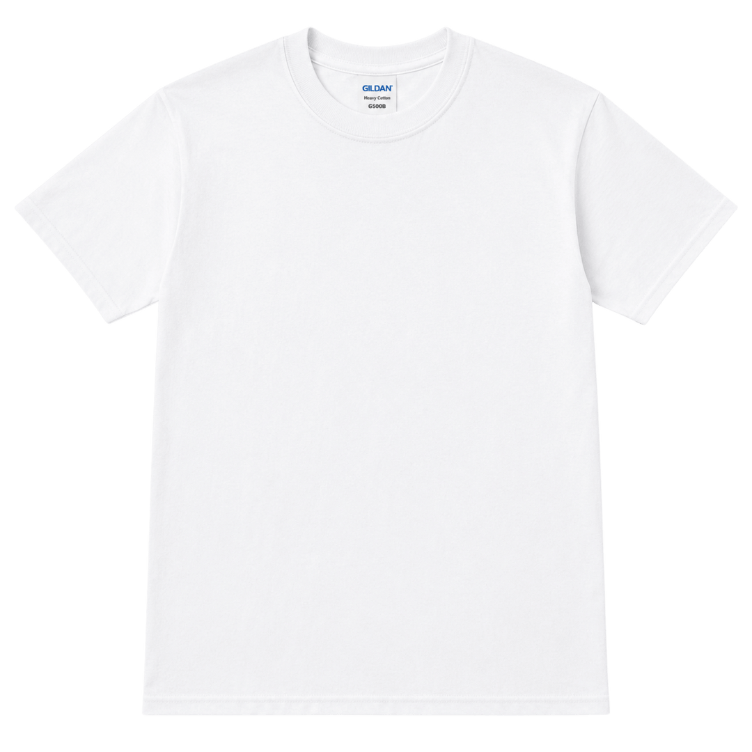 Personalized Gildan G500B Youth Heavy Cotton™ T-Shirt – Custom Embroidered Unisex Kids Tee | Name, Monogram &amp; Text