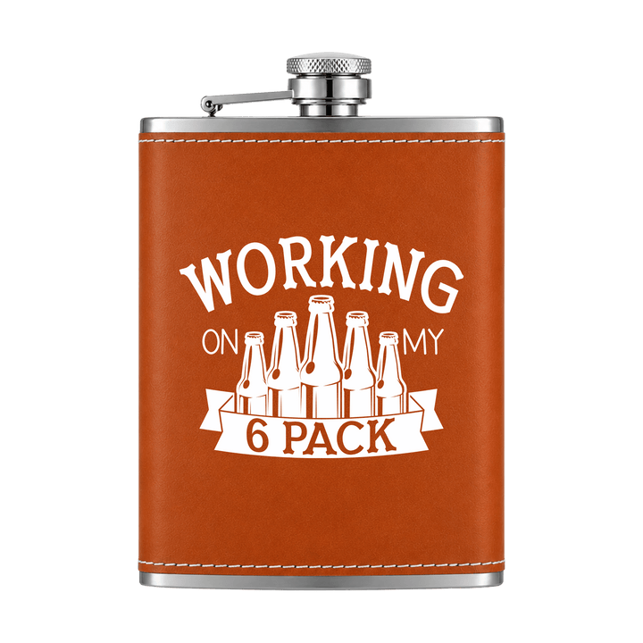 Personalized Full Color UV Printed | 8 oz Stainless Steel Whiskey Flask